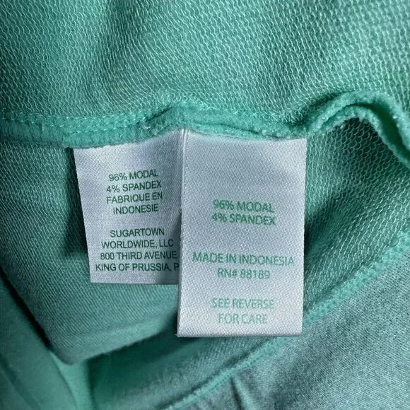 LILLY PULITZER Belinda Off The Shoulder Pullover Heathered Resort Aqua Top Sz S - Picture 7 of 8